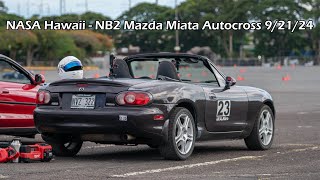 NASA/HRSA Hawaii - NB2 Mazda Miata Autocross - 9-21-2024