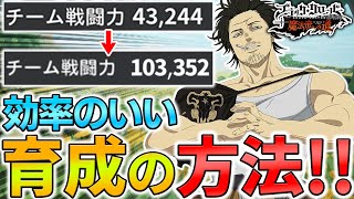 【ブラクロモ】効率のいい育成の方法!!【ブラッククローバーモバイル】【Black Clover Mobile】