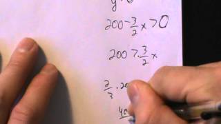 Calculus I - Applied Optimization - Example 2 - Maximize Area
