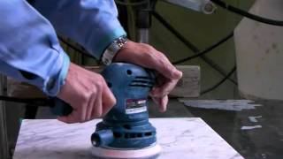 Marble slurry polishing demo