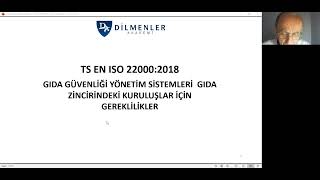 ISO 22000:2018 GIDA GÜVENLİĞİ TEMEL EĞİTİMİ