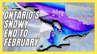 Snowfall Warnings Across Ontario: Heavy Snow To End February | #forecast