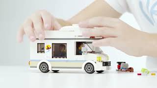 LEGO 60283 City Great Vehicles Holiday Camper Van Toy Car - Smyths Toys