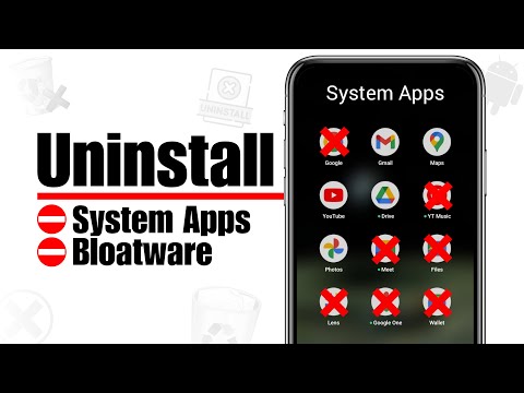 HOW TO UNINSTALL SYSTEM APPS ON ANDROID REMOVE BLOATWARE