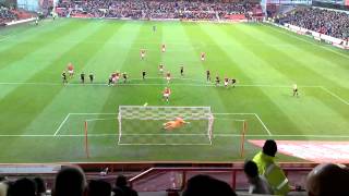 Billy Sharp penalty - Nottingham Forest v Hull Cit