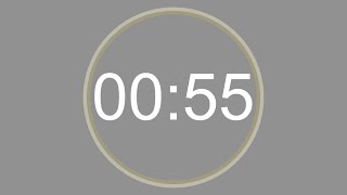 55 SECONDS - 4K - COUNTDOWN IN REVERSE - SECOND TIMER -