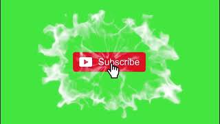 Subscribe Green Screen bell icon button with smoke effect free to download no copyright