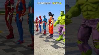 Which Superhero Is Fearless Or Strongest Battle #shorts #gta5 #short