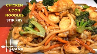 Chicken Udon Noodles Stir Fry Recipe