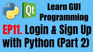 [GUI Programming] EP11. Login & Sign Up with PyQt5 (Part2)