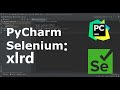 PyCharm Selenium: Xlrd and data driven web automation