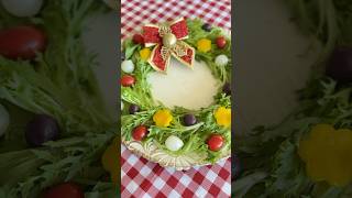 Salada Guirlanda de Natal 🎄 #receita #ceia #natal #salada