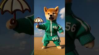 Cute dog Won Squid Game 😱💸 #dog # funny #cartoon