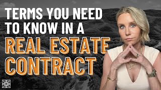 YOU NEED TO KNOW THESE TERMS..in a real estate purchase contract! Audra Lambert 2024
