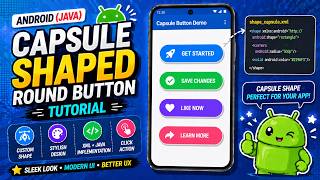 ANDROID - CAPSULE SHAPED ROUND BUTTON TUTORIAL IN JAVA
