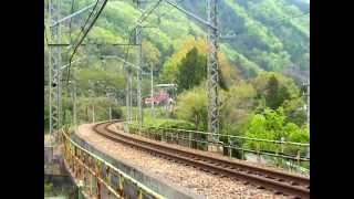 新緑の中央線　115系山スカ　梁川-鳥沢を行く