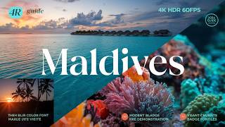 Maldives in 4K HDR 60FPS | Must-See Travel Destinations