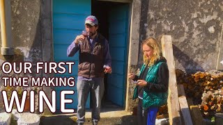 Our First (but Successful) Attempt of Making Red Wine | Authentic Croatian Village