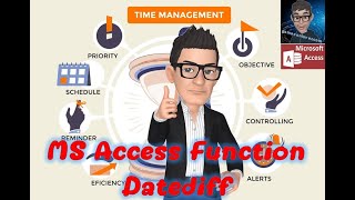 Ms Access การใช้ฟังก์ชั่น Datediff หาผลต่างวันที่และเวลา #โปรแกรมวันลา #โปรแกรมงานซ่อม #msaccess