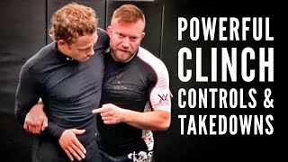 Powerful Clinch Control \u0026 Takedown Options | Far Side 2-On-1