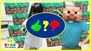MINECRAFT Roblox and Slither.io In Real Life! Family Fun Pretend Play Surprise Toys - Video Review