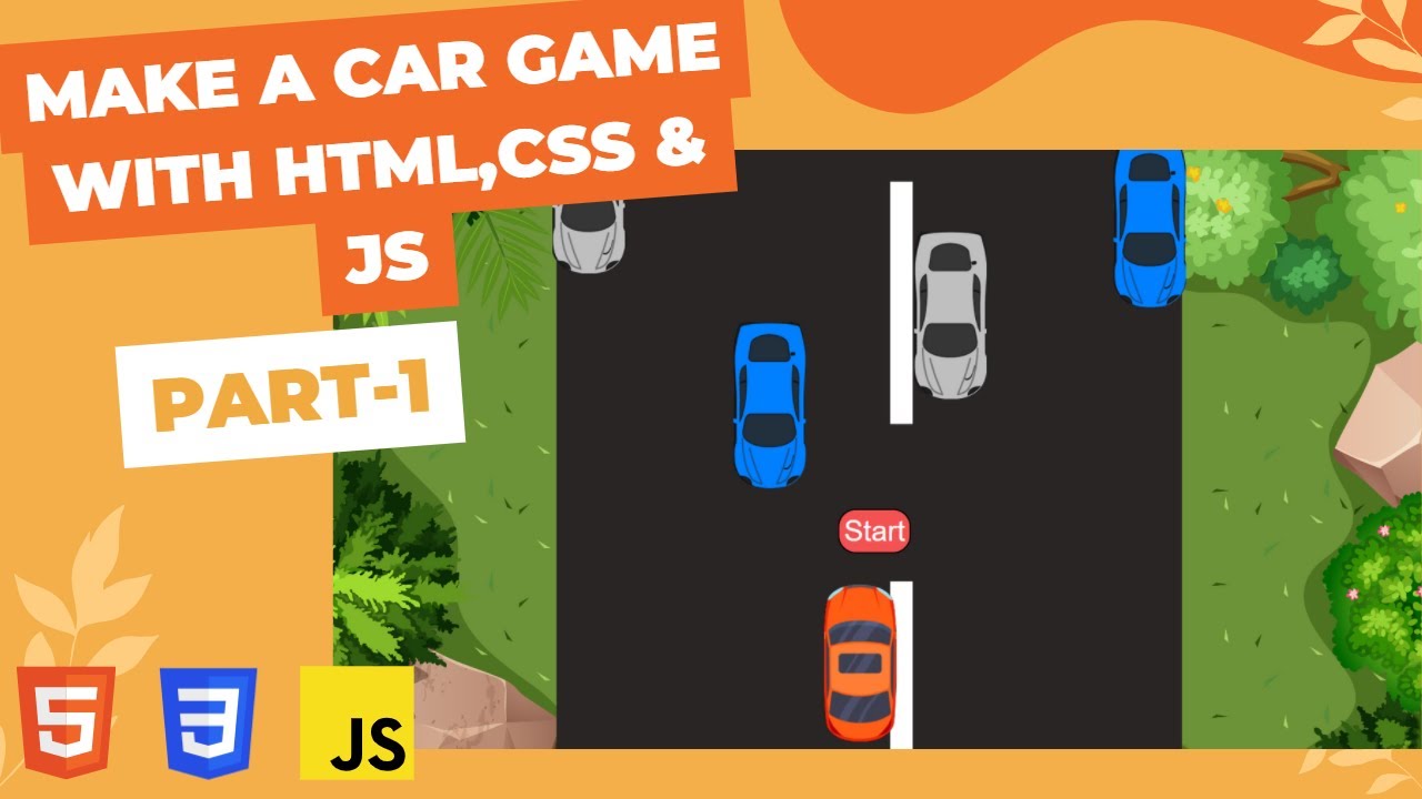 How To Make A Simple Car Game With Html Css Js Part 1 Youtube