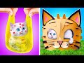 I Rescue This Cute Little Kitten *DIY How To Build Secret House For Pet*