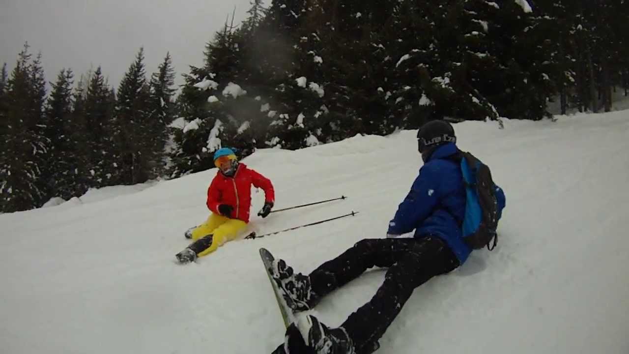 Ski Collision Youtube