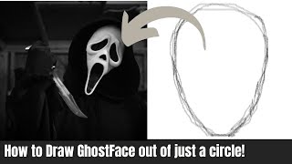 How to Draw Ghostface | How To Sketch Ghostface | Scream Movie