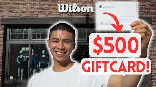 I got $500 to spend at THIS Wilson store