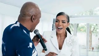 Teboho Moloi and Connie Ferguson singing together at Shona Ferguson's tombstone unveiling❤️❤️❤️