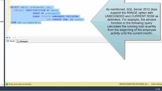 SQL Server Window Functions Tutorial - Aggregation Functions (Lesson 2)