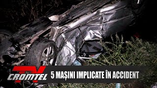 ȘTIRI CROMTEL TV - Cinci mașini implicate într-un grav accident în Rădăuți