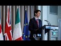 Prime Minister Trudeau delivers remarks at the Business 7 Summit