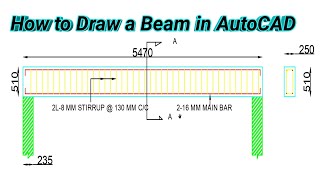 How to Draw a Beam in AutoCAD