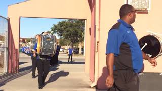 SRHS Sharks Drumline Walking To Shark Stadium 8/17/18