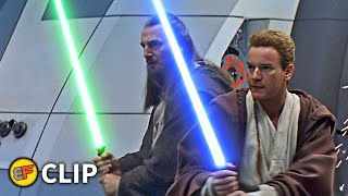 Qui-Gon & Obi-Wan vs Trade Federation Droids | Star Wars The Phantom Menace (1999) Movie Clip HD 4K