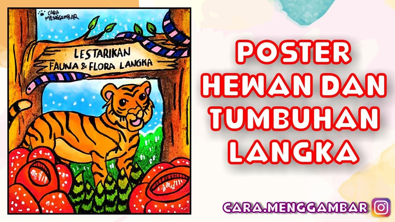 Poster Hewan Dan Tumbuhan – Gambaran