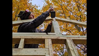 Building an Off-Grid Cabin: Deer Stand Part 2