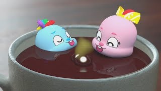 Funny hot chocolate pool 웃기는 핫초코 수영장 | Super Lime