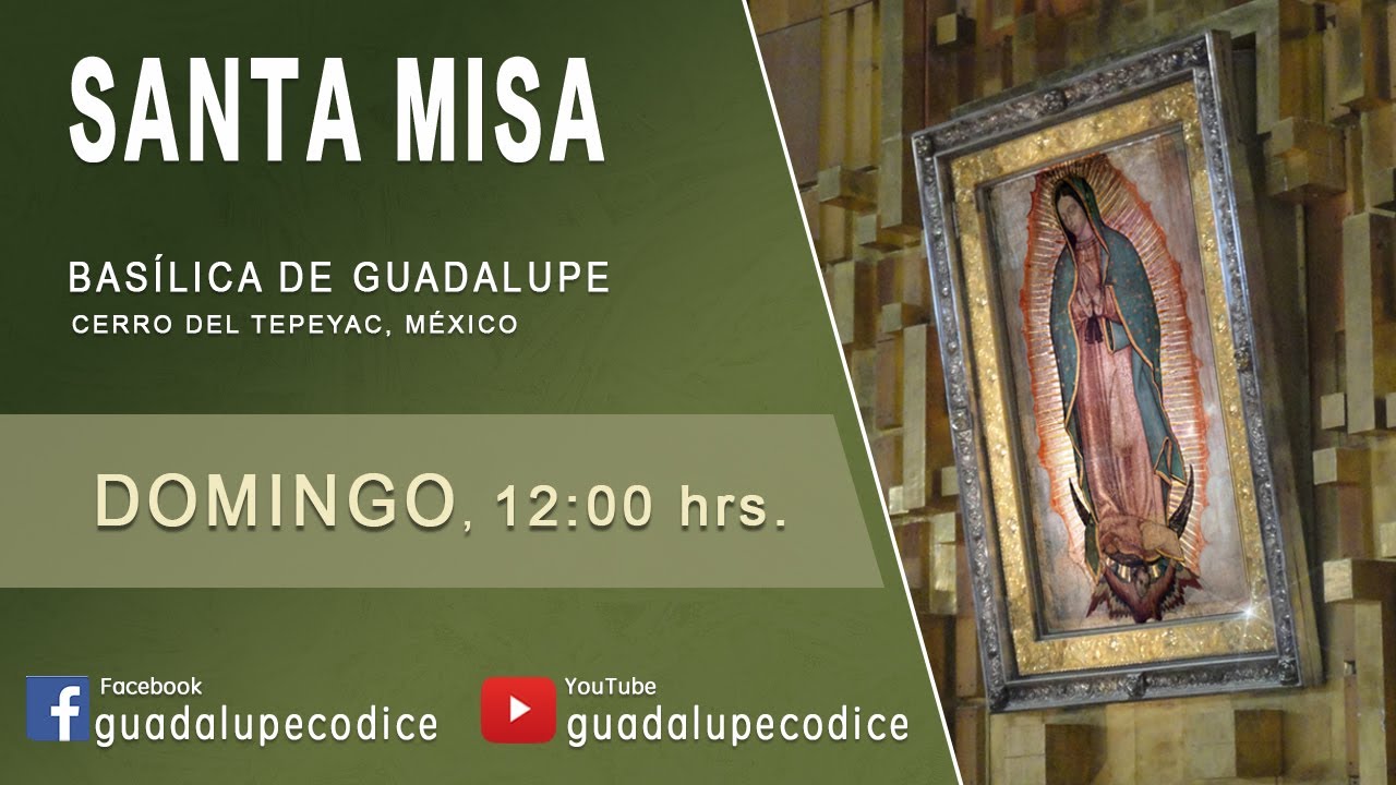 🔴 Santa Misa, Basílica De Guadalupe, Domingo 23 Octubre 2022, 12:00 Hrs ...