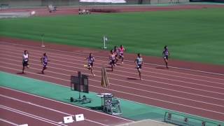 2016静岡中部中学新人共通女子100ｍ予選8組