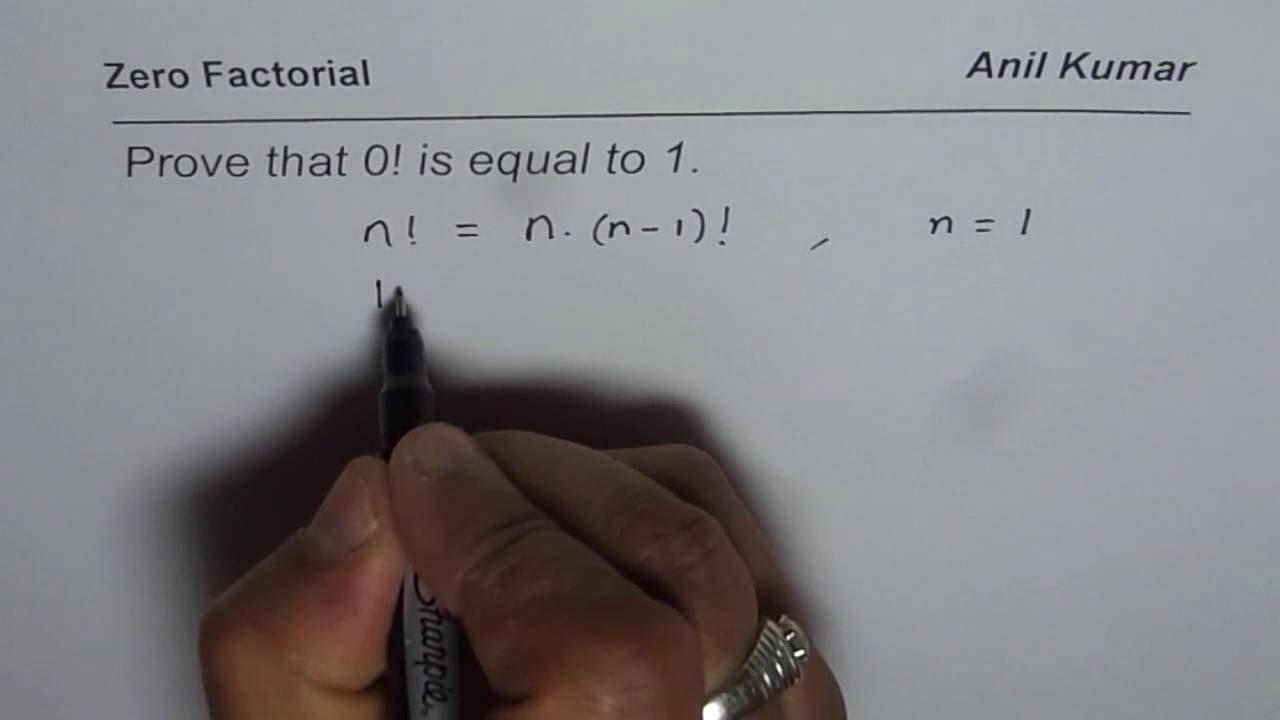 Prove That Zero Factorial Is Equal To One - YouTube