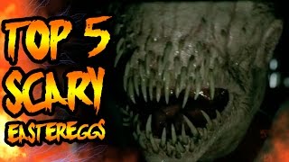 Top 5 CREEPIEST/SCARY EASTER EGGS in Call of Duty Zombies! COD Zombies TOP 5 SCARIEST EASTER EGGS