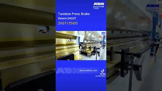 This video is about tandem press brake Delem DA53T,250T/3500#pressbrake