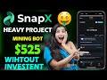 SnapX Airdrop - SnapX Bot - SnapX Airdrop Withdraw - How to Use Snapx - SnapX Real or Fake - SnapX