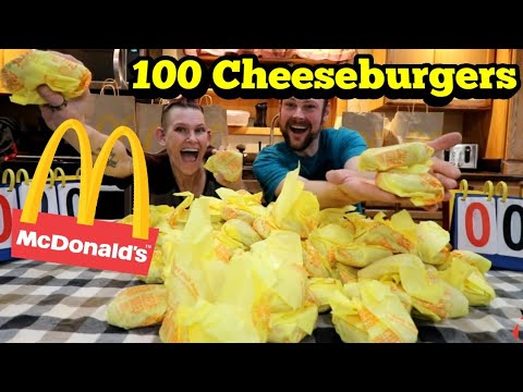 100 McDonald's Cheeseburger Challenge | ManvFood | Molly Schuyler ...