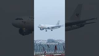 FOGGY LANDING of MYANMAR AIRLINES A319 at Chennai Airport #shorts #aviation #plane #a319 #chennai