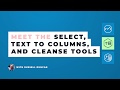 Meet the Text to Columns, Select, and Cleanse Tools in Alteryx