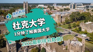 一分钟了解美国杜克大学—2022年最新排名—续航教育可视化大数据